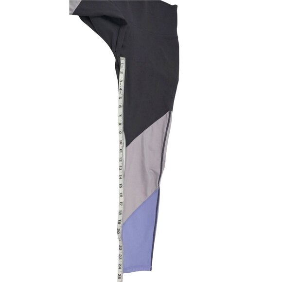 Fabletics Powerhold High Waist Leggings Womens XS Gray Purple Athletic Workout - Picture 11 of 11